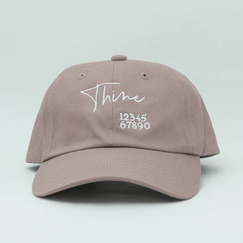 Thine Logo Cotton CAP - Smoky Sakura