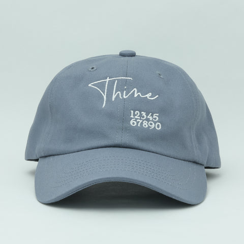 Thine Logo Cotton CAP - Stone Blue
